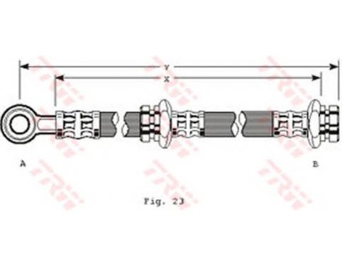 HOSE FRONT DISC FLEXIBLE