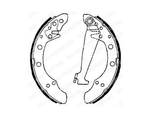 Rear Brake Shoe Set