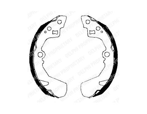 Rear Brake Shoe Set