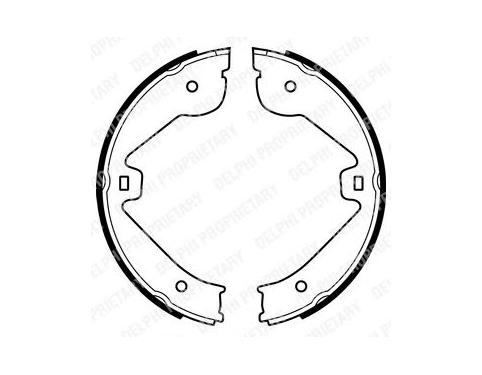 Brake Shoe Set, parking brake