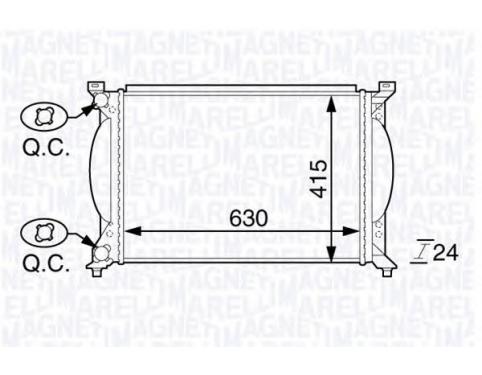 Radiator, engine cooling