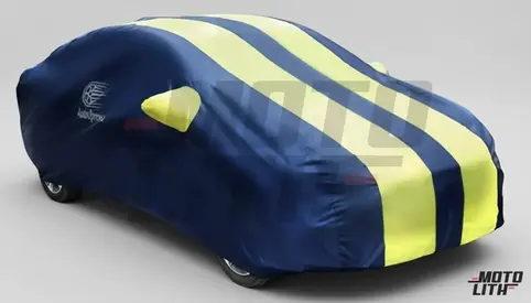 Blue Yellow Car Body Cover