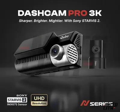 3K Starvis 2 Dashcam N series with Hard Wiring Kit - Black
