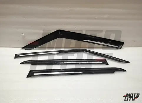 Door Visor with SS Strip (Set of 4)
