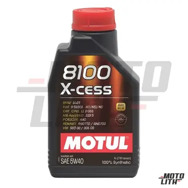 Engine Oil 5W-40 (1L) (Motul 8100 X-cess Fully Synthetic)