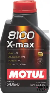 Engine Oil 0W-40 (1L) (Motul 8100 X-Max Fully Synthetic)