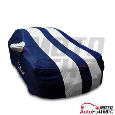 Stylish Silver Stripe Car Body Cover