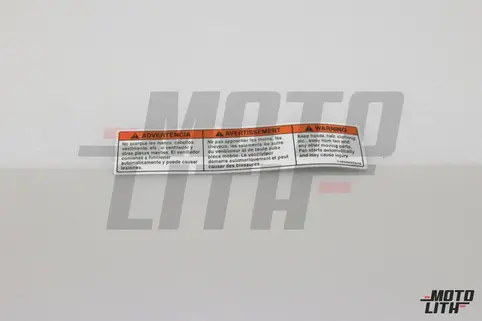 LABEL, COOLING FAN