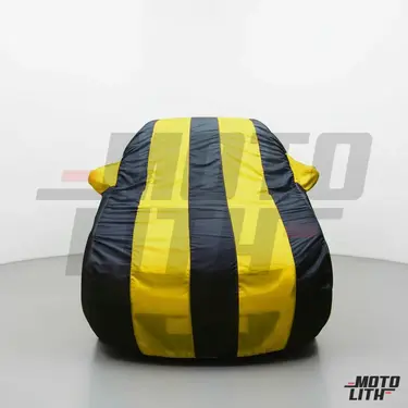 Stylish Yellow Stripe Car Body Cover
