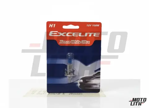 H1 Xenon White Halogen Bulb 12V 100W (Single Bulb)