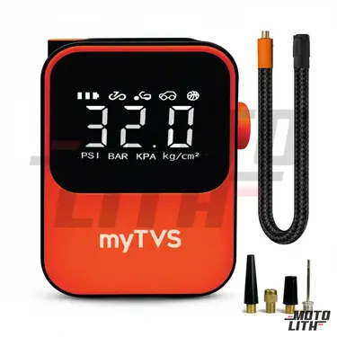 2-in-1 Air Go Wireless Tyre Inflator (150 PSI) with Power Bank (4000 mAh)