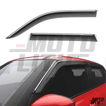Door Visor Chrome Line (Premium)