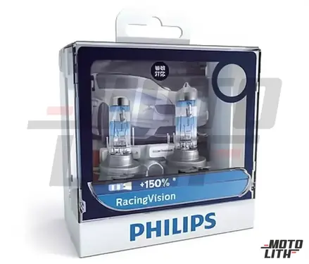 H4 Racing Vision Halogen Bulb 12V 60/55W (Set of 2)
