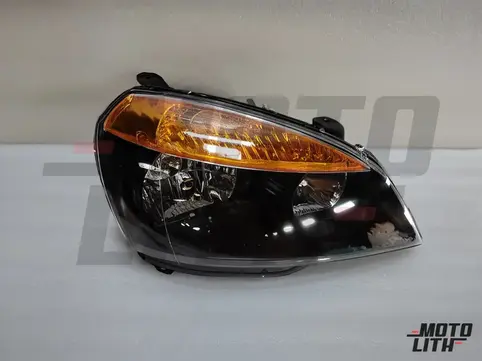 HEADLAMP RH RHD WITH BLACK BEZEL
