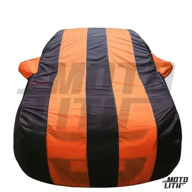 Stylish Orange Stripe Car Body Cover