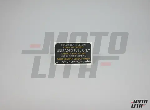 LABEL-FUEL FILLER DOOR
