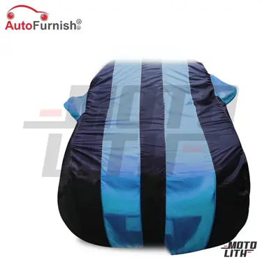 Stylish Aqua Stripe Car Body Cover