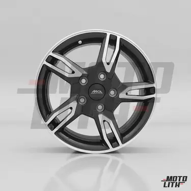 Alloy Wheel 15"/5 Holes/Pcd-114.3/Et-45 - Machined Black