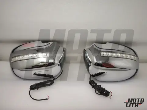 Cover, Outside Mirror Chrome with Indicator (Set of 2)