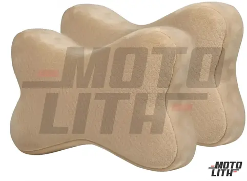 Premium Neck Rest Memory Foam (Set of 2) - Beige