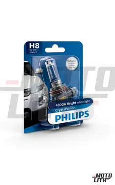 H8 Crystal Vision 12V 35W (Single Bulb)