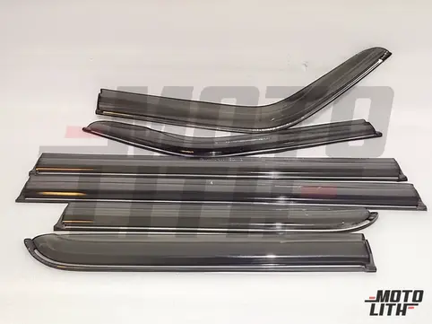 Door Visor Silver Line (Set of 6)