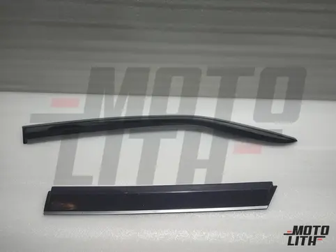 Door Visor with Chrome Strip (Set of 4)