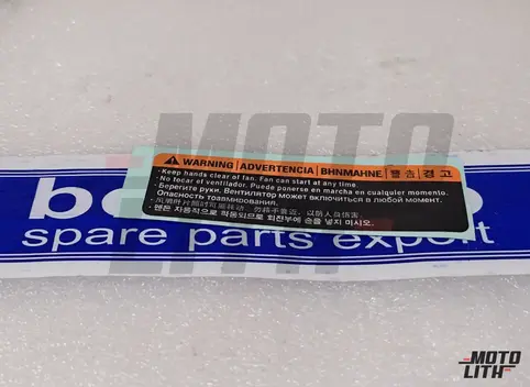 LABEL,FAN BLADE CAUTION