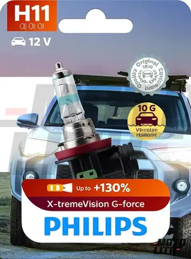 H11 Halogen Bulb 12V 55W (Single Bulb)
