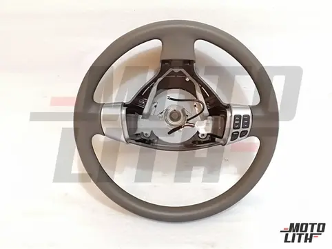 WHEEL ASSY, STEERING (BROWN/SILVER)