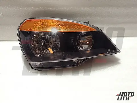 HEADLAMP RH RHD WITH BLACK BEZEL