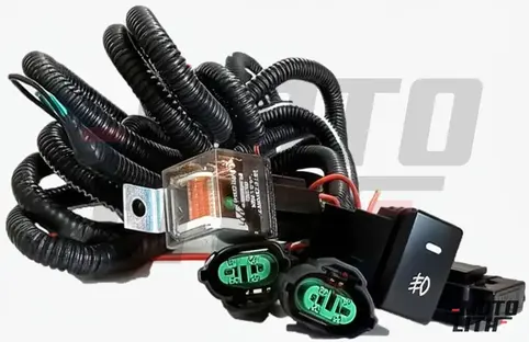 H8 Fog Lamp Wiring Harness with 12V/40A Relay