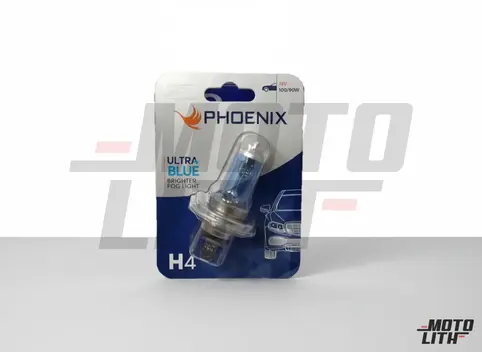 H4 Halogen Bulb 12V 100/90W - Ultra Blue (Single Bulb)
