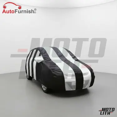 Stylish White Stripe Car Body Cover