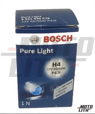 H4 Halogen Bulb 12V 60/55W (Single Bulb)