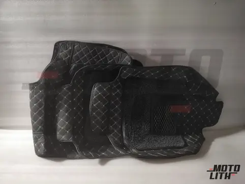 7D Car Floor Mats - Black