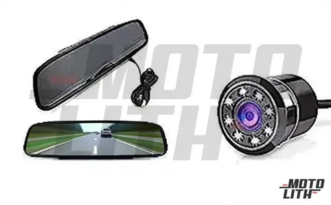 4.3 inch LCD 16:9 TFT Screen Car Rear view Mirror Monitor with DVD/VCR/Car Reverse Camera