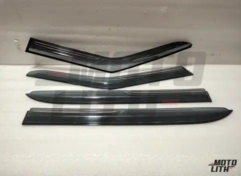 Door Visor with SS Strip (Set of 4)