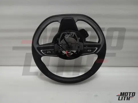 WHEEL ASSY STEERING (BROWN/WOOD/CHROME/BLACK)