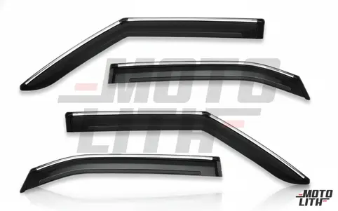 Door Visor Chrome (Set of 4)