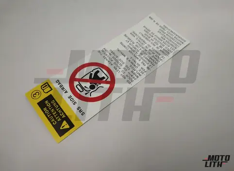 LABEL, SIDE AIR BAG CAUTION