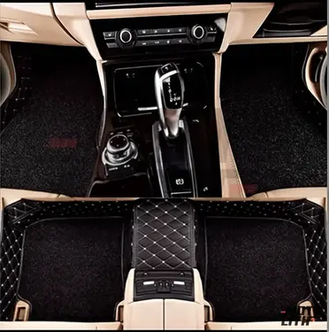 7D Car Floor Mats - Black