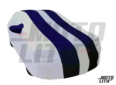 Stylish Blue Stripe Car Body Cover