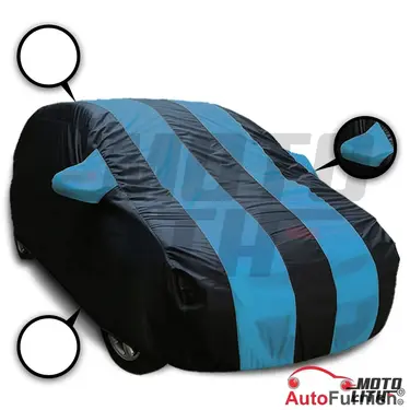 Aqua Stripe Car Body Cover