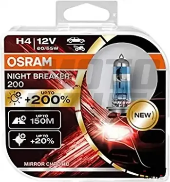 H4 Night Breaker 12V 60/55W Bulb ( Set of 2 )